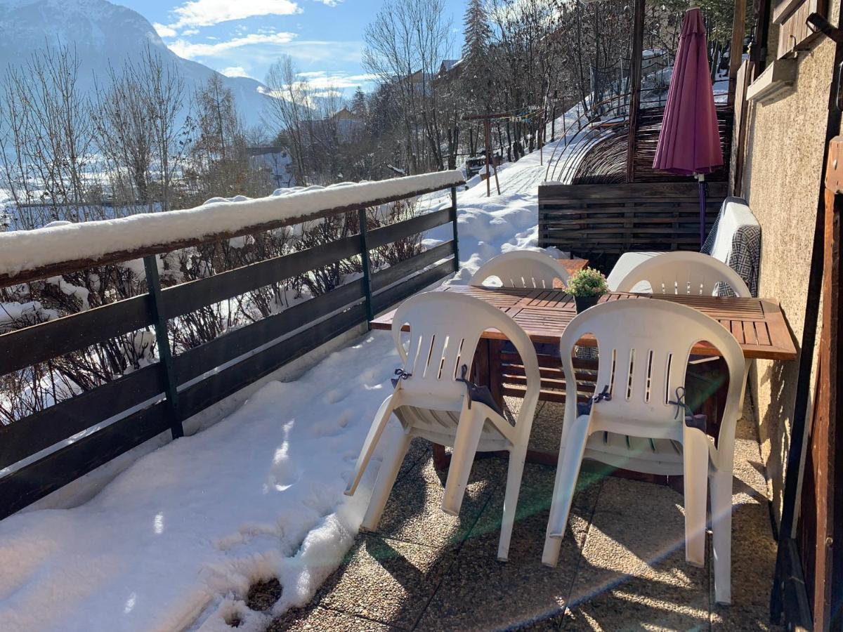 Studio Sympa Avec Terrasse , Maxi 4 Pers.Briancon Bagian luar foto